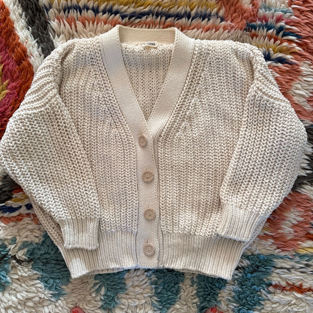 Babaa Natural Cotton Cardigan